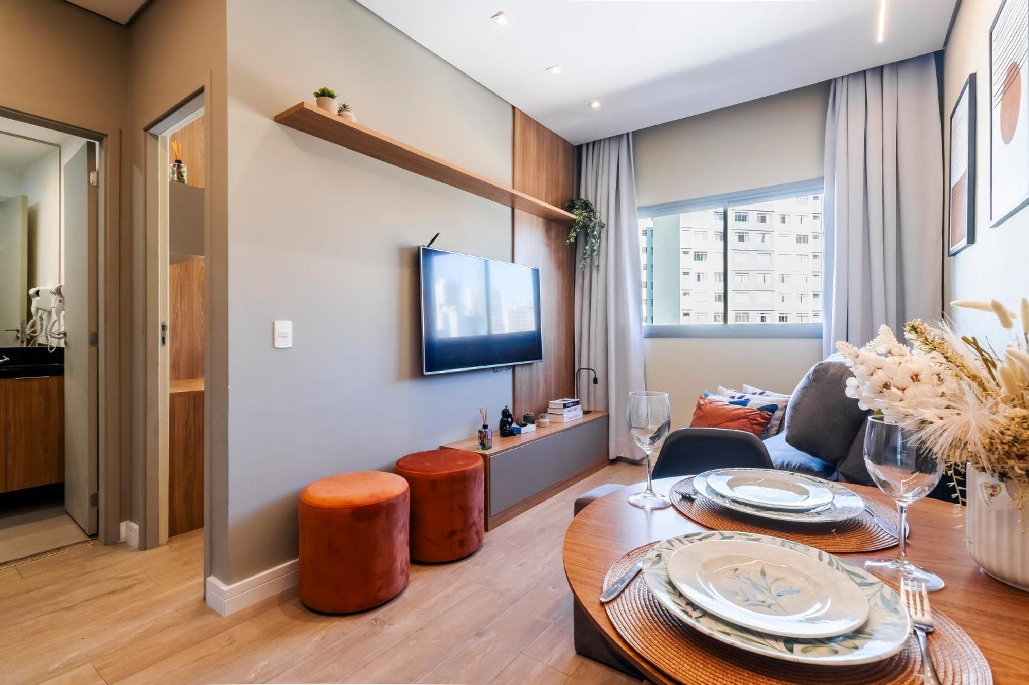 Apartment Apto Quarto E Sala Completo Prox Paulista Com Vaga De Garagem *