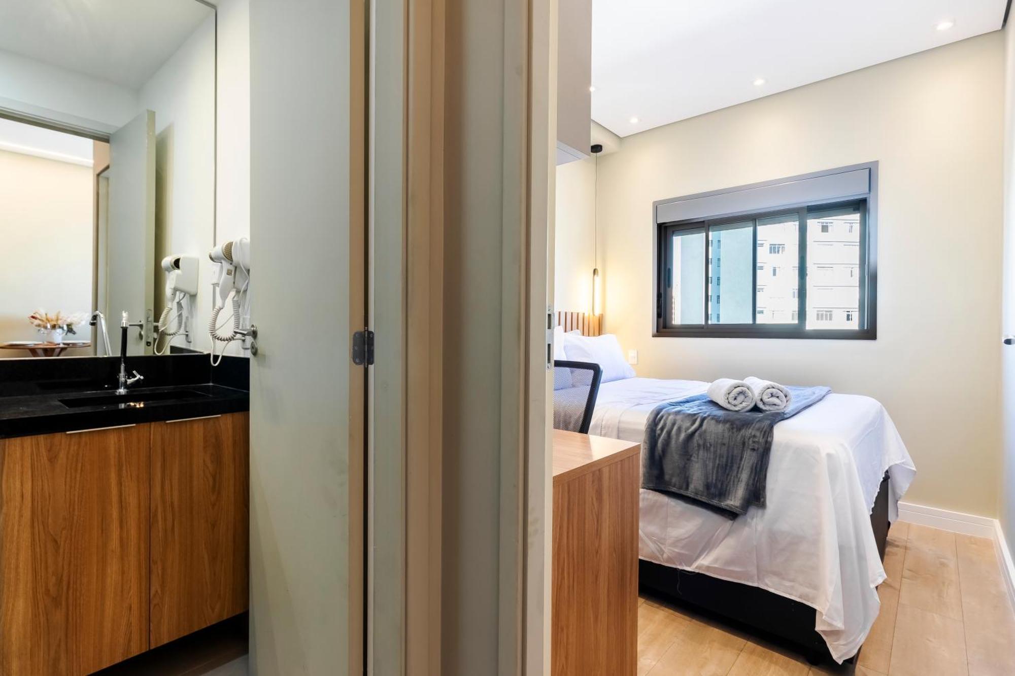 Apartment Apto Quarto E Sala Completo Prox Paulista Com Vaga De Garagem